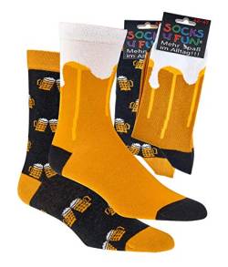 Damen, Herren, Spaßsocken, Fun socks, witzige Socken Bier 42-47 von Socks 4 Fun