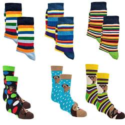 Kinder Socken 6 Paar 31-34, Mehrfarbig4 von Socks 4 Fun