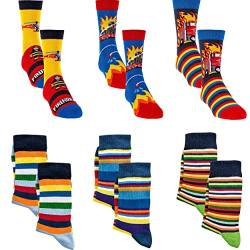 Kinder Socken 6 Paar 31-34, Mehrfarbig5 von Socks 4 Fun