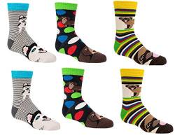Socks 4 Fun Kinder Socken,6 Paar,23/26,Lustige Hunde/Mädchen von Socks 4 Fun