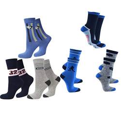 Socks 4 Fun Kinder Socken,6 Pack,31/34,Soccer/Jeans von Socks 4 Fun