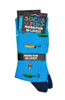 Socks 4 Fun Motivsocken Angler 2er Bündel (as3, numeric, numeric_36, numeric_41, regular, regular) von Socks 4 Fun