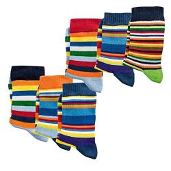 kinder Socken,6Pack,35/38,Ringel von Socks 4 Fun