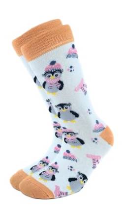 Socken mit weißem Pinguinmuster von Socks Tunnel