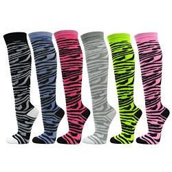 Damen Kniestrümpfe, bunt, verschiedene Designs - - Einheitsgröße von SocksKnee