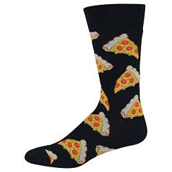 Socksmith Herren Pizza Socken, Schwarz (Schwarz Schwarz), Einheitsgröße von Socksmith