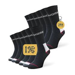 Arbeitssocken I 12 Paar I Robuste Workersocken Für Herren I Socken Für Arbeitsschuhe In Verschiedenen Ausführungen I Sneaker, Kurzschaft Und Socken von Sockswear