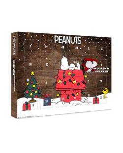 PEANUTS ® | Original Adventskalender | 12 Paar Socken Für Herren | Weihnachtskalender Mit Füßlingen + Langen Socken | 2 Größen | OEKO-TEX ® von Sockswear