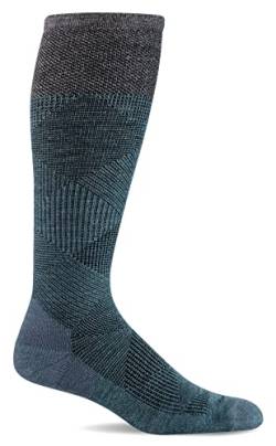 Sockwell Diamond Dandy Herren-Kompressionssocken, mittelgroß, abgestuft, Blue Ridge, L/XL von Sockwell