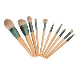 10-teiliges Make-up-Pinsel-Set, Synthetische Lidschatten- und Concealer-Pinsel mit Aufbewahrungstasche für Anfänger von Socobeta