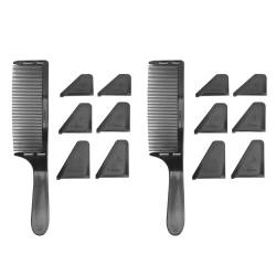 2 PCS Professioneller Gebogener Friseurkamm Haarschneide-Styling-Werkzeug für den Friseursalon zu Hause von Socobeta