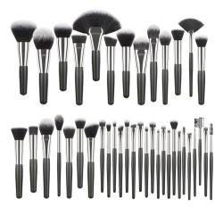 40-teiliges Weiches Make-up-Pinsel-Set für Lidschatten, Concealer, Lippen mit Holzgriff, Komplettes Pinsel-Set für Alle Ihre Make-up-Bedürfnisse von Socobeta