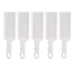 Fade Comb, Gebogenes, Flaches Haarschneidekamm-Set für Männer, Antistatisch, Professionelles Friseur-Styling-Zubehör von Socobeta