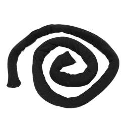 Schwarzer Spiralverschluss-Stirnband, Universell, Tragbar, Modisch und Exquisit, Biegsamer Draht-Pferdeschwanzhalter von Socobeta