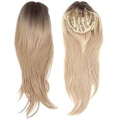 Vordere Spitzenperücke, Vordere Spitzenperücke mit Pony, Langes, Glattes, Blondes Haar, Synthetisches, Hitzebeständiges Faserhaar für Frauen, 70 Cm, MQF288 Frisieren und Rasieren von Socobeta