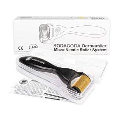 Sodacoda Derma-Roller - 1200 Micro Needles - Gegen Schwangerschaftsstreifen Cellulite Haarausfall Hyper-Pigmentierung, Nadellänge: 2.50mm von Sodacoda