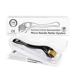 Sodacoda Dermaroller - 540 Mikro-Nadeln aus Titan und Edelstahl, Nadellänge: 0.20mm von Sodacoda