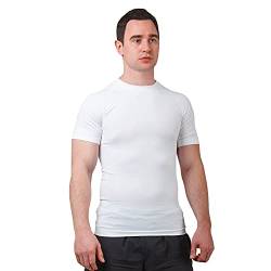 Sodacoda Herren Performance Funktions-Shirt - Leichtes Kurzarm T-Shirt (3X Weiß M) von Sodacoda