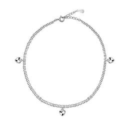 SOFIA MILANI - Damen Layer Armband 925 Silber - Herz Anhänger - 30224 von Sofia Milani