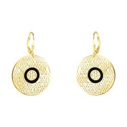 SOFIA MILANI - Damen Ohrringe 925 Silber - vergoldet/golden - Kreis Ornamenten Ohrhänger - E2478 von Sofia Milani