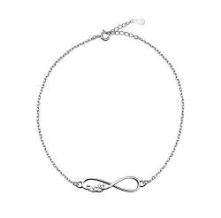 Sofia Milani - Damen Armband 925 Silber - Unendlich Infinity Herz Anhänger - 30107 von Sofia Milani