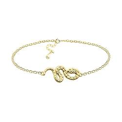 Sofia Milani - Damen Armband 925 Silber - vergoldet/golden - Schlangen Anhänger - B0301 von Sofia Milani