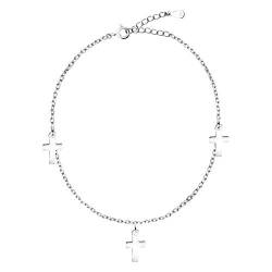 Sofia Milani - Damen Armband Schlicht 925 Silber - Kreuz Anhänger - 30250 von Sofia Milani