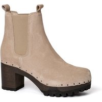 Softclox ODILIA Kaschmir taupe (dunkel), Winter, Holz, Clogs, Damen, bequem Stiefelette von Softclox