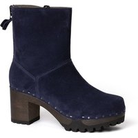 Softclox OLYMPIA Kaschmir midnight (dunkel), Winter, Holz, Clogs, Damen, bequem Stiefelette von Softclox