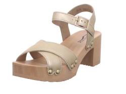 Softclox Sandalette HANKA, Glattleder, Gold, Damen EU 39 von Softclox