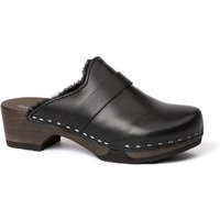 Softclox TAIRA Nappa/LF schwarz (dunkel), Winter, Holz, Clogs, Damen, bequem Clog von Softclox