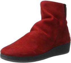 Softinos Damen AYO411SOF Nubuck Leather Stiefel, Rot (Red), 40 EU von Softinos