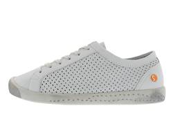 Softinos Damen Sneakers, Frauen,Low-Top Sneaker,lose Einlage,Sportschuhe,Freizeitschuhe,Turnschuhe,Freizeit,sportlich,Weiß (White),37 EU / 4.5 UK von Softinos