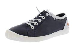 Softinos Damen Sneakers ISLA II, Frauen,Low-Top Sneaker,lose Einlage,Ladies,Women's,schnürschuhe,schnürer,Lady,Blau (Navy/White),38 EU / 5 UK von Softinos