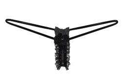 Sohimary 405 Damen Mini Spitze String Tanga XS S M 32 34 36 38 Schwarz von Sohimary