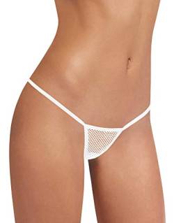 Sohimary 545 Damen Mini Netz String Tanga XS S M 32 34 36 38 Weiß von Sohimary