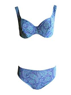 Solar Tan Thru Bügel-Bikini Blue/Turquoise, Gr. 42 B-Cup von Solar