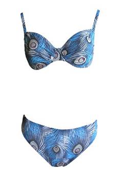 Solar Tan Thru Bügel-Bikini blau, Gr. 38 B-Cup von Solar