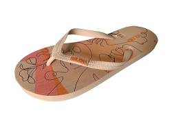 Solema Slip-on Strand Pool Mode Flip Flops Slide Sandalen Hausschuhe Schuhe, Damen, Pfirsich, EU 37 von Solema