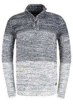 !Solid Afton Herren Strickpullover Troyer Grobstrick Pullover mit hohem Kragen, Größe:M, Farbe:Insignia Blue Melange (1940101) von !Solid