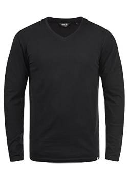 Solid Beda Herren Longsleeve Langarmshirt Shirt Mit V-Ausschnitt, Größe:S, Farbe:Black (9000) von Solid