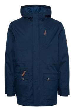 Solid Bello Long Herren Winter Jacke Parka Mantel lange Winterjacke gefüttert mit Kapuze, Größe:S, Farbe:Insignia Blue (1991) von Solid