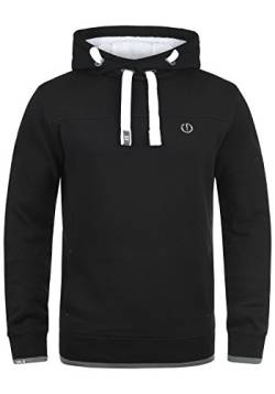 Solid BenjaminHood Pile Herren Kapuzenpullover Hoodie Sweatshirt mit Teddy-Futter Meliert, Größe:S, Farbe:Black Pil (P9000) von Solid