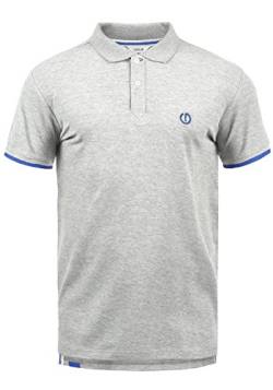 Solid BenjaminPolo Herren Poloshirt Polohemd T-Shirt Shirt Mit Polokragen, Größe:L, Farbe:Light Grey Melange (8242) von Solid