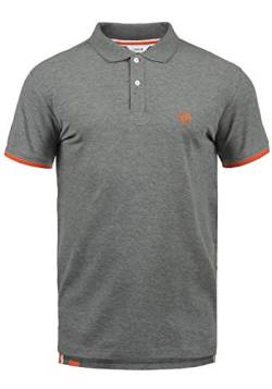 Solid BenjaminPolo Herren Poloshirt Polohemd T-Shirt Shirt Mit Polokragen, Größe:M, Farbe:Grey Melange (8236) von Solid