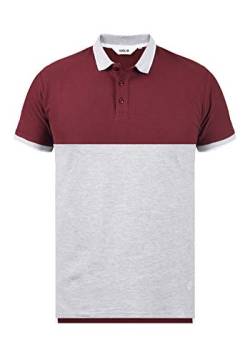 Solid Corbin Herren Poloshirt Polohemd T-Shirt 100% Baumwolle, Größe:L, Farbe:Wine Red (0985) von Solid