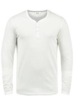 Solid Doriano Herren Longsleeve Langarmshirt Shirt Mit Grandad-Ausschnitt, Größe:XXL, Farbe:Off White (0104) von Solid