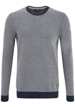 Solid Dumon Herren Strickpullover Feinstrick Pullover mit Rundhalsausschnitt, Größe:L, Farbe:Insignia Blue (194010) von Solid