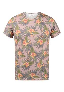 Solid Faik Herren T-Shirt Kurzarm Shirt mit Print, Größe:M, Farbe:Mahog. Rose (4203) von Solid