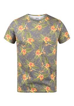 Solid Faik Herren T-Shirt Kurzarm Shirt mit Print, Größe:S, Farbe:Dark Grey (2890) von Solid